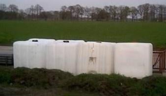💥 ibc container 1000 liter vat kunststof ton /pallet-bak 💥, 150 liter of meer, Ophalen, Gebruikt