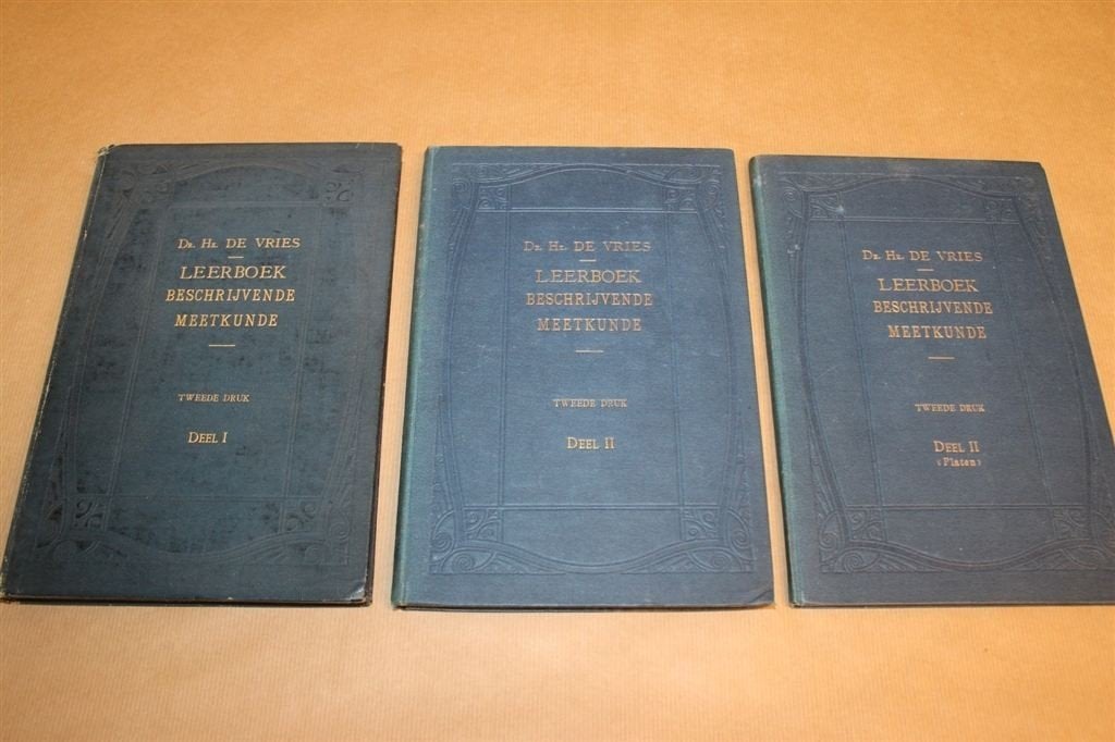 Leerboek Meetkunde + platenatlas - Antieke uitgave 1919 !!, Ophalen of Verzenden