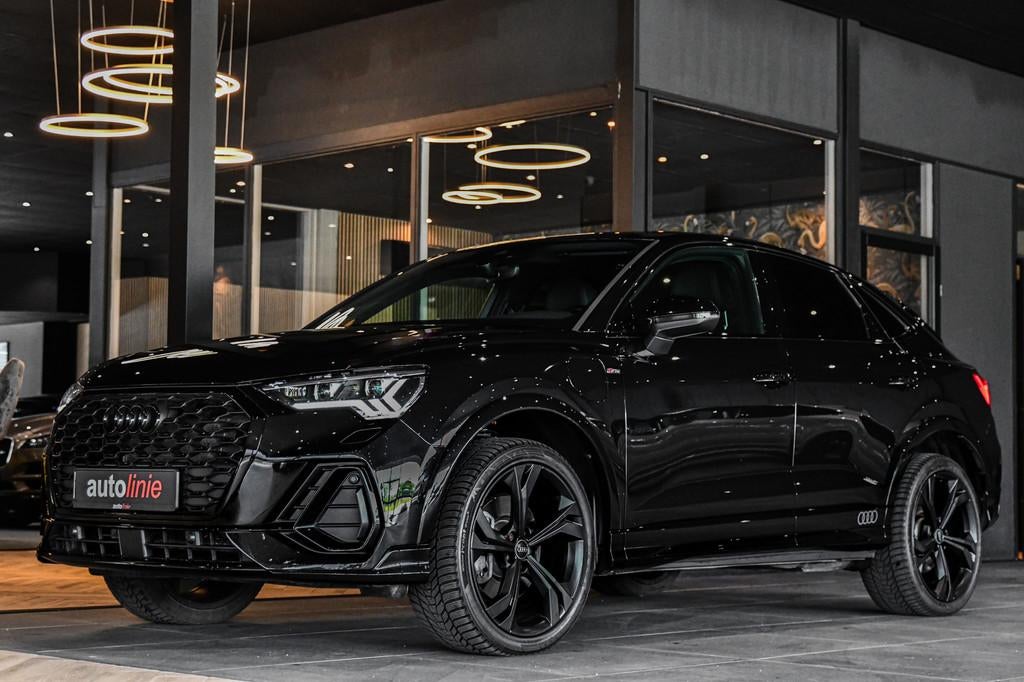 Audi Q3 Sportback 45 TFSI e 3x S-Line, Sonos. Matrix, Leder,, Gebruikt, Zwart, 1715 kg, Zwart