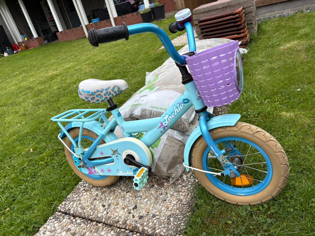 12 inch Loekie Superstar kinderfiets rijklaar, Ophalen, Zo goed als nieuw, Minder dan 16 inch
