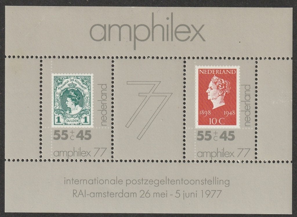 Nederland 1977 1141 Amphilex-blok, Postfris, Ophalen of Verzenden, Na 1940, Postfris
