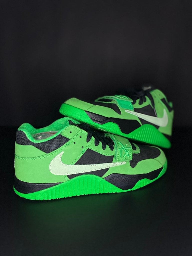 TRAVIS SCOTT X AIR JORDAN CJ1 T-REX GREEN SPARK - maat 42.5, Overige kleuren, Nike, Nieuw, Ophalen of Verzenden