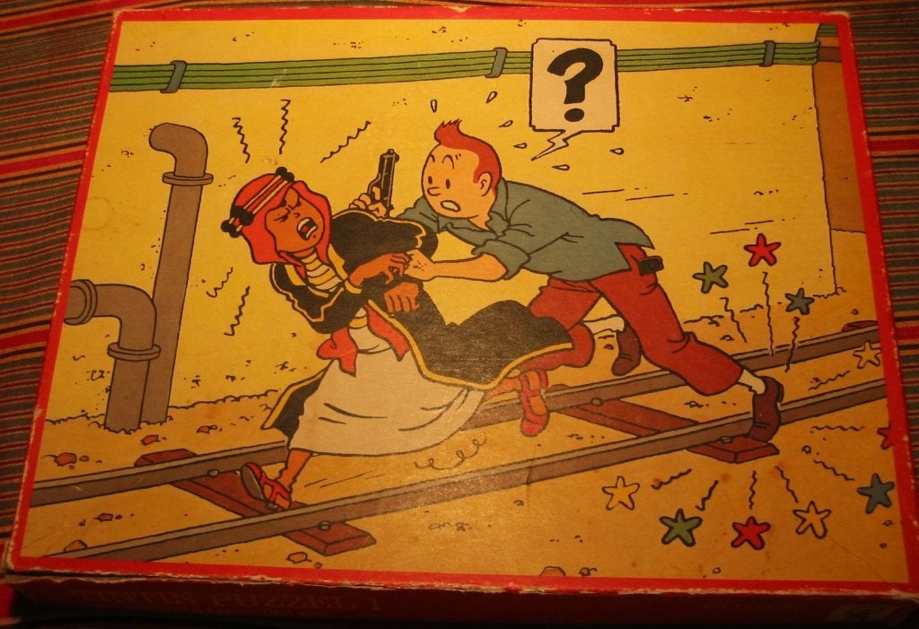 Kuifje legpuzzle 1977, Ophalen of Verzenden, Kuifje, Zo goed als nieuw, Boek of Spel