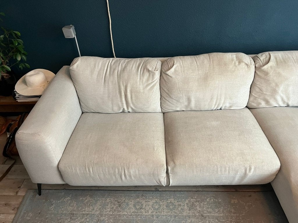 GRATIS Hoekbank met chaise longue (290 x 160 cm) | MOET WEG, Ophalen, 250 tot 300 cm, Gebruikt, Hoekbank
