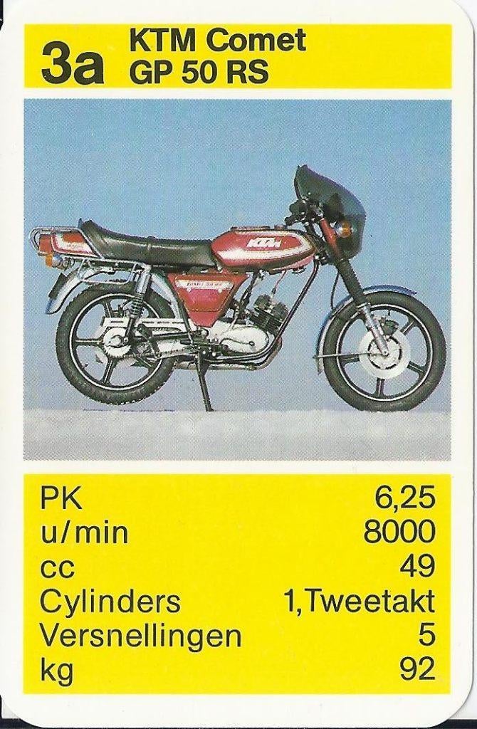B67 bromfiets kaartje 3a ktm comet gp 50 rs, Ophalen of Verzenden, Zo goed als nieuw, Auto's