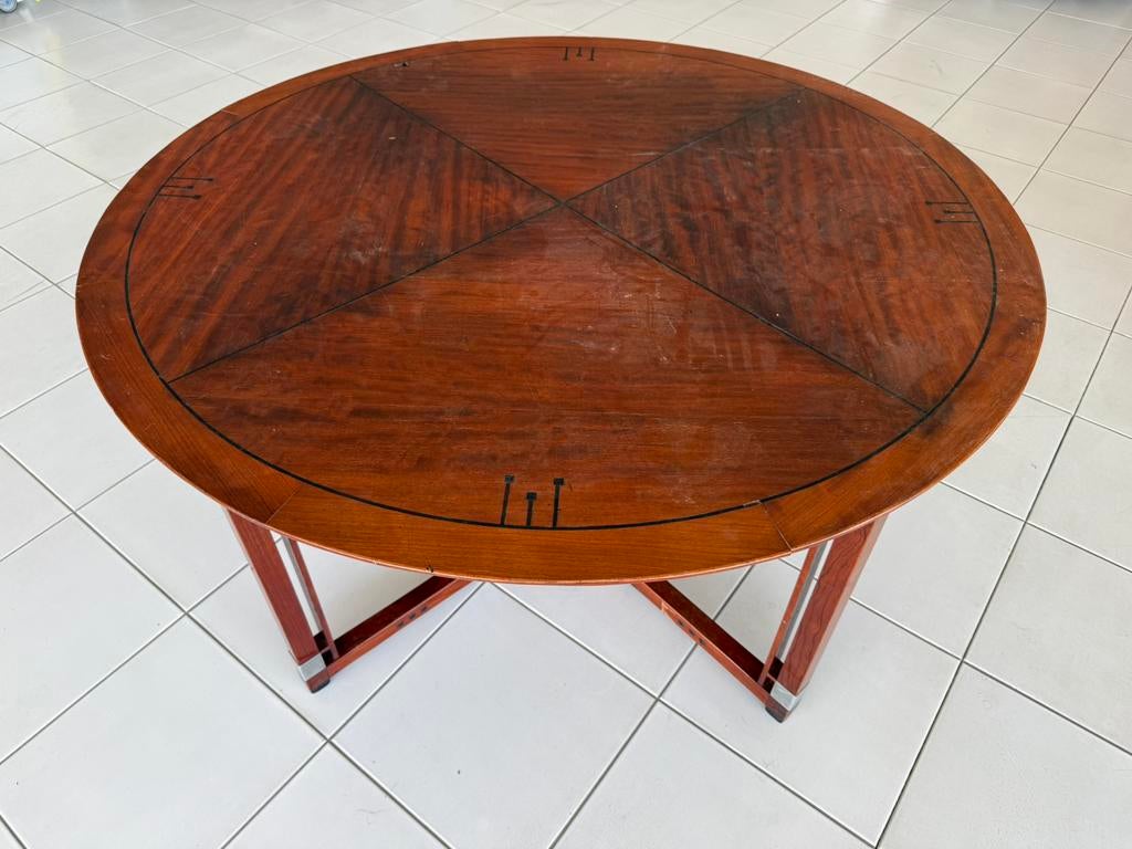 Schuitema decoforma tafel Miles, Ophalen, 100 tot 150 cm, Rond, Zo goed als nieuw