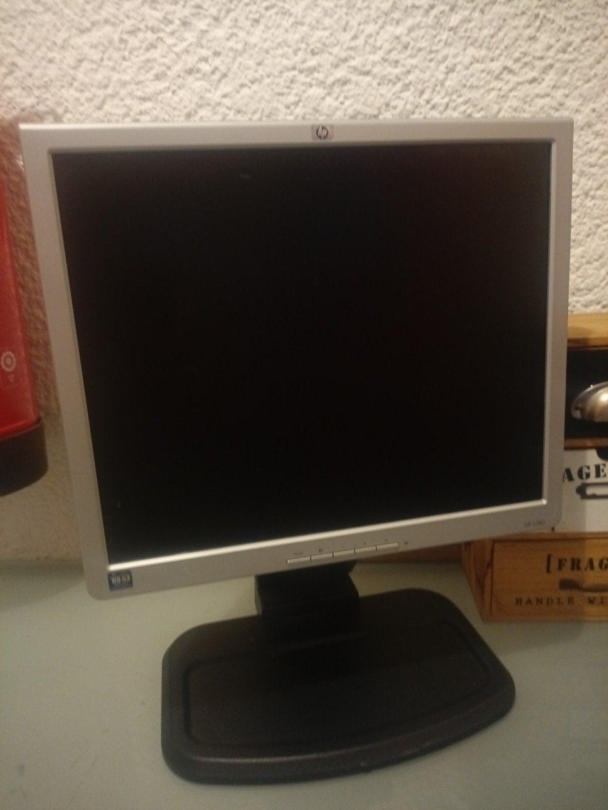 HP 17 inch LCD monitor | VGA / DVI | Werkend, Computers en Software, Monitoren, 60 Hz of minder, DVI, VGA, Overige typen, Overige resoluties