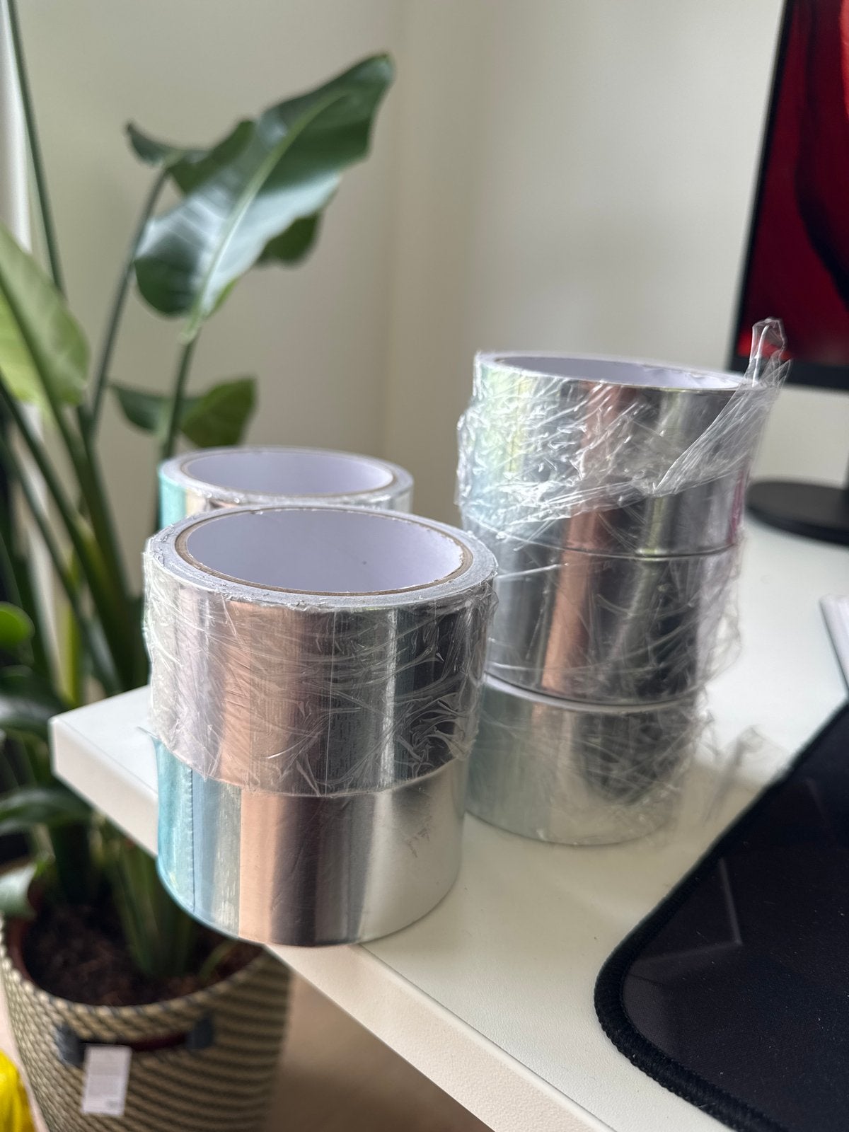 7 rollen zilveren plakband - Nieuw, voor vloerverwarming, Ophalen of Verzenden, Nieuw