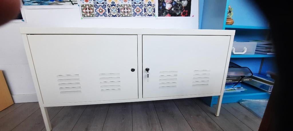 Witte IKEA PS metalen kast – Lockerkast met sleutels, Huis en Inrichting, Ophalen, Gebruikt