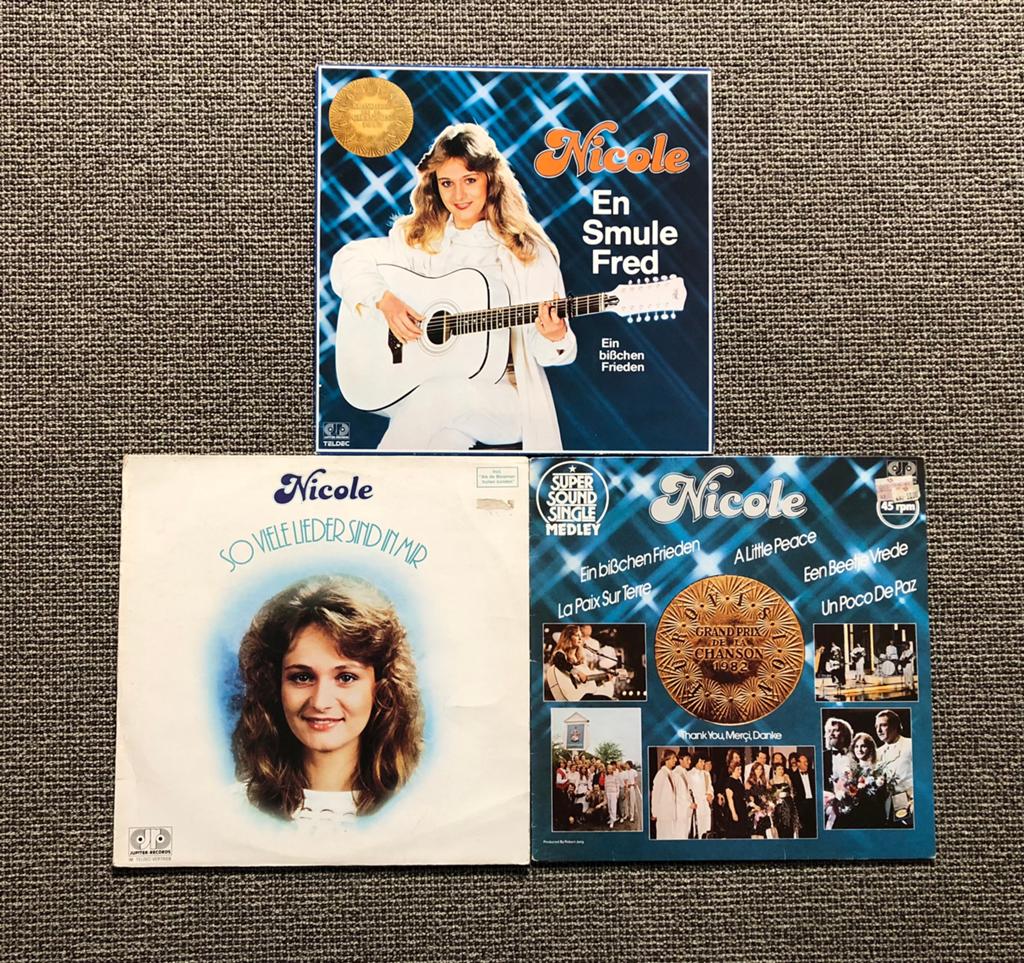 Nicole Songfestival 3 lp’s, Ophalen, Gebruikt, 12 inch