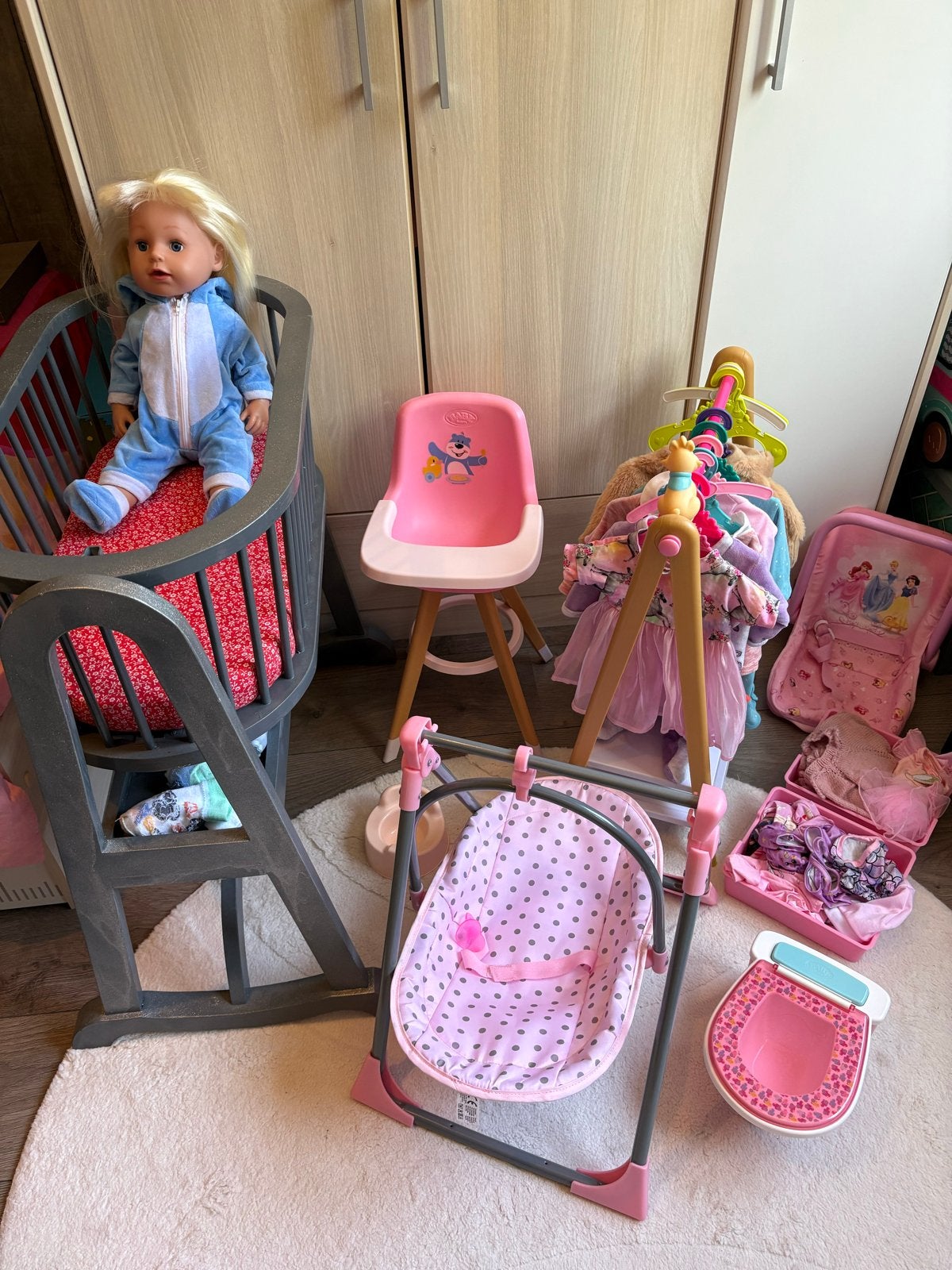 Grote Baby Born (sister) set overcompleet!, Kinderen en Baby's, Speelgoed | Poppen, Ophalen, Zo goed als nieuw, Babypop