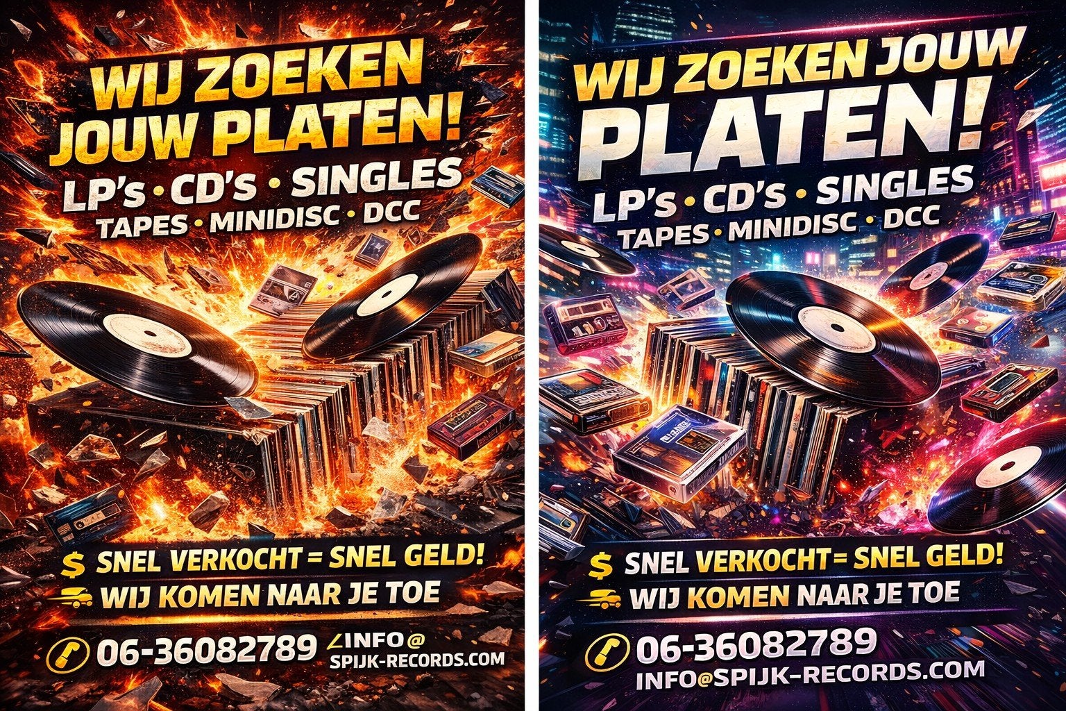 Wij zoeken jouw platen! LP's, CD's, Singles, Tapes Minidisc, Ophalen, Gebruikt, Overige formaten, EP