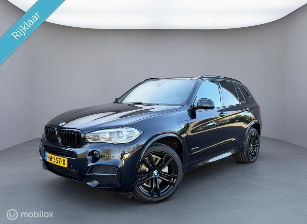 BMW X5 xDrive40e High Executive M-Sport Xenon Cruise NL Auto, Auto's, Gebruikt, 4 cilinders, Alcantara, Zwart