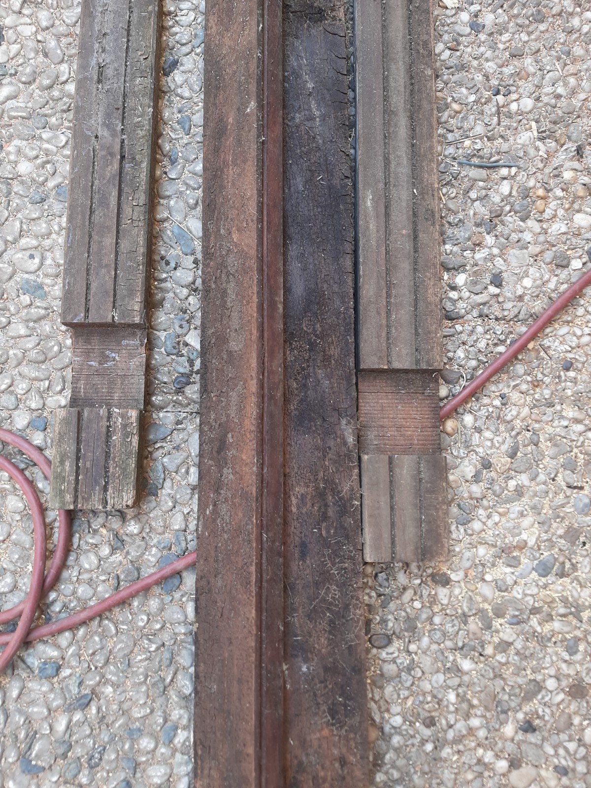 Hardhouten funderingsprofielen voor blokhut/veranda, Ophalen, Gebruikt, 25 tot 50 mm, 300 cm of meer