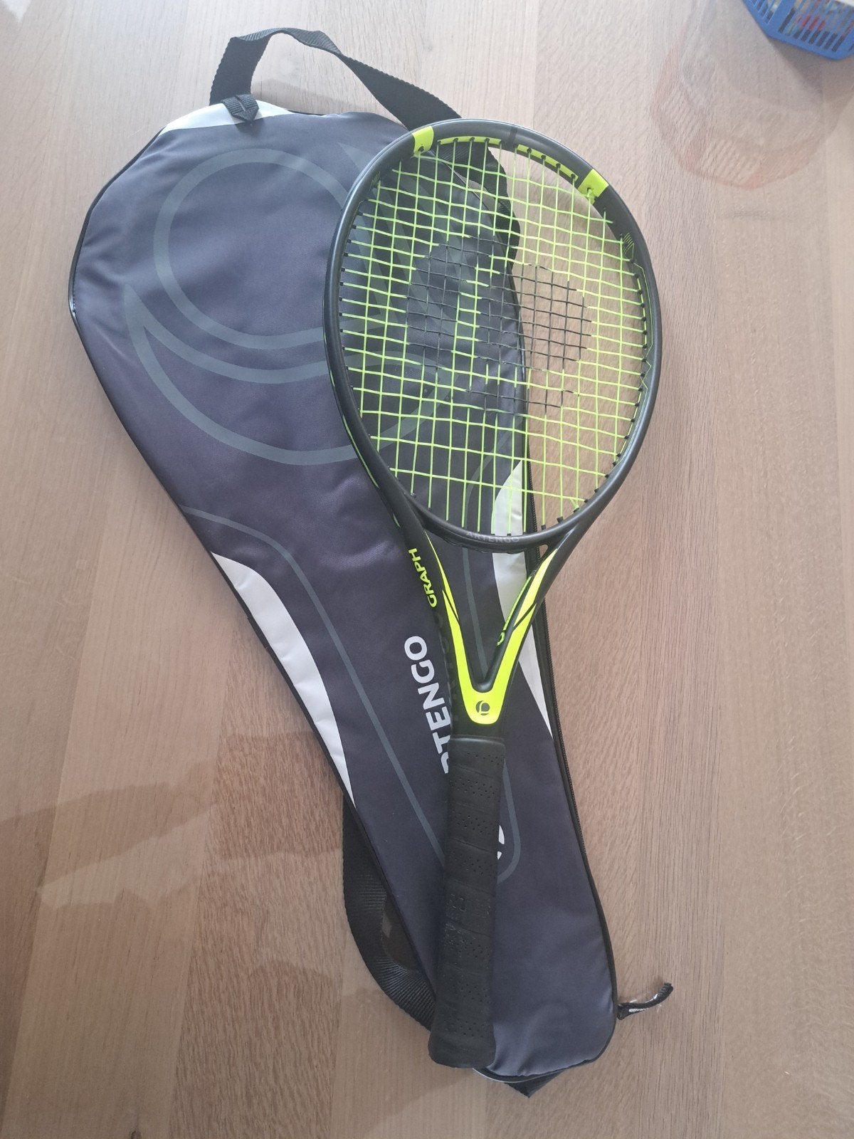Tennisracket met hoes en 3 ballen, L1, Zo goed als nieuw, Racket, Ophalen