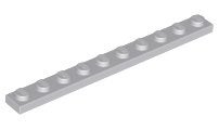 Lego plaatjes 1x10 lichtblauw grijs 4 stuks nieuw, Ophalen of Verzenden, Nieuw, Losse stenen, Lego