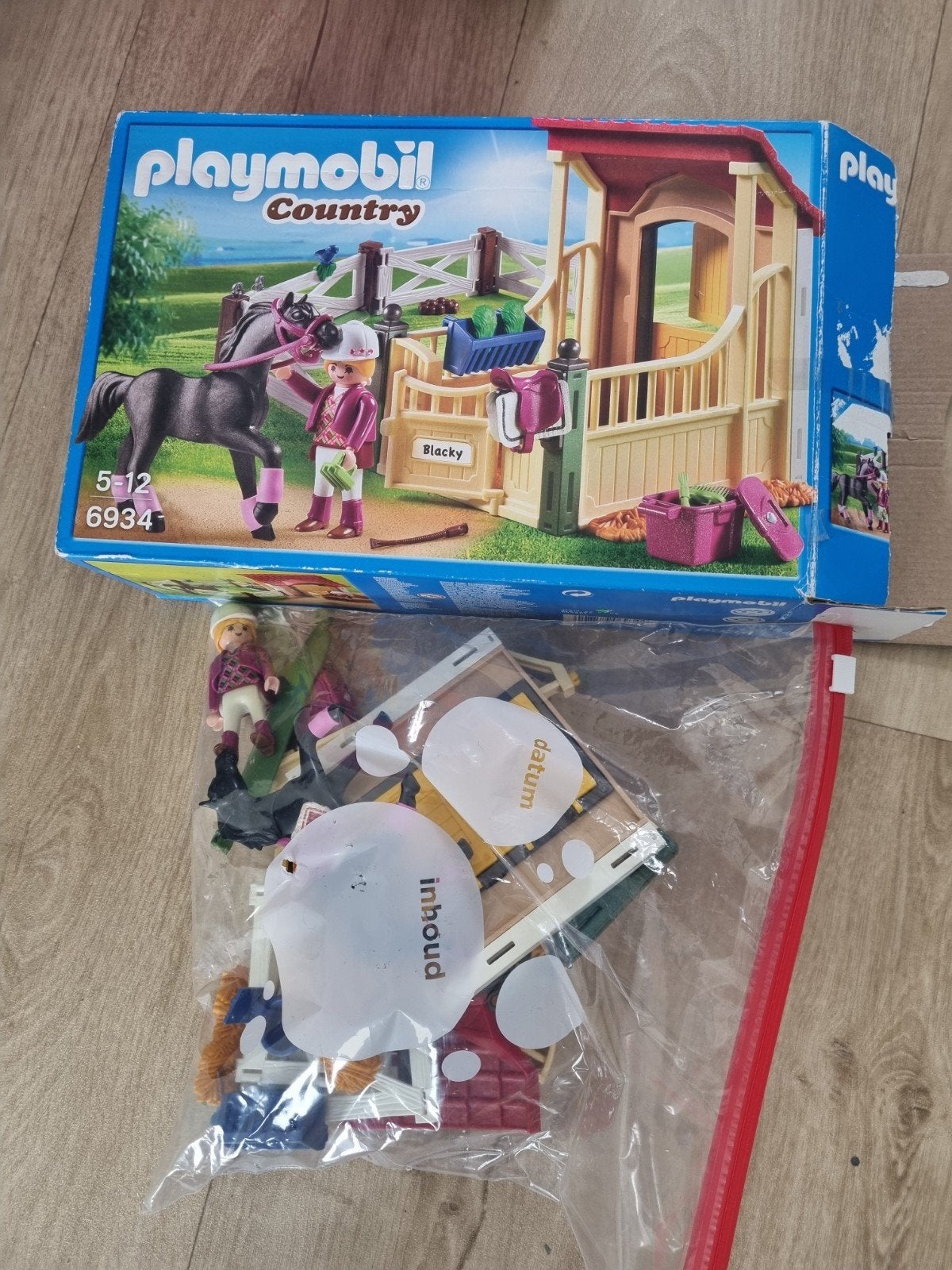Playmobil Country Paardenstal 6934 - Roze halster mist, Kinderen en Baby's, Ophalen, Gebruikt, Gebouw, Complete set