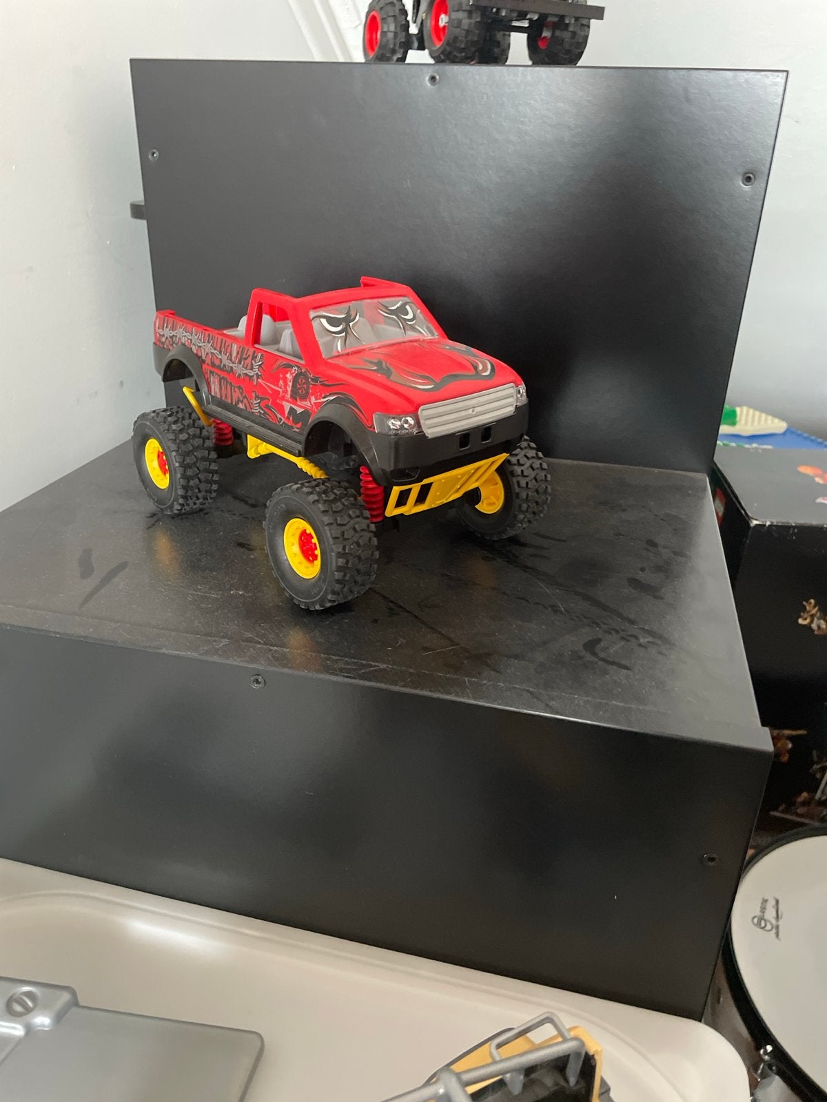 Stoere rode speelgoed monstertruck, Ophalen of Verzenden, Gebruikt