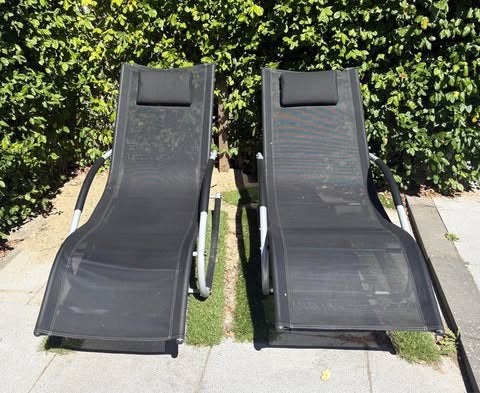 Comfortabele schommel-ligbedden, Tuin en Terras, Ophalen, Zo goed als nieuw, Aluminium