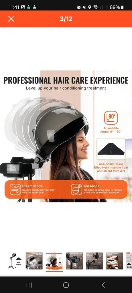 Vevor Professionele Haarstomer - Nieuw, Ophalen of Verzenden, Nieuw, Haarverzorger of -hersteller