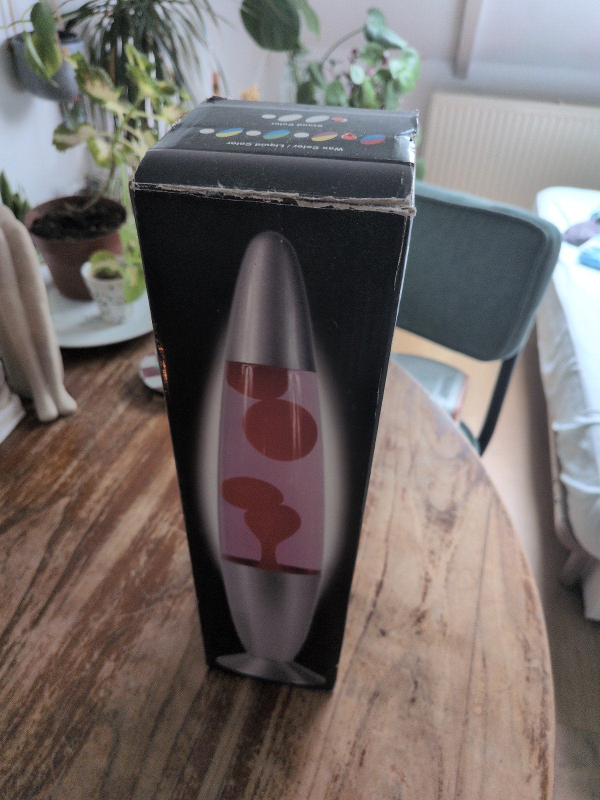 Lava lamp rood/blauw, Huis en Inrichting, Lampen | Overige, Ophalen, Zo goed als nieuw, Rood