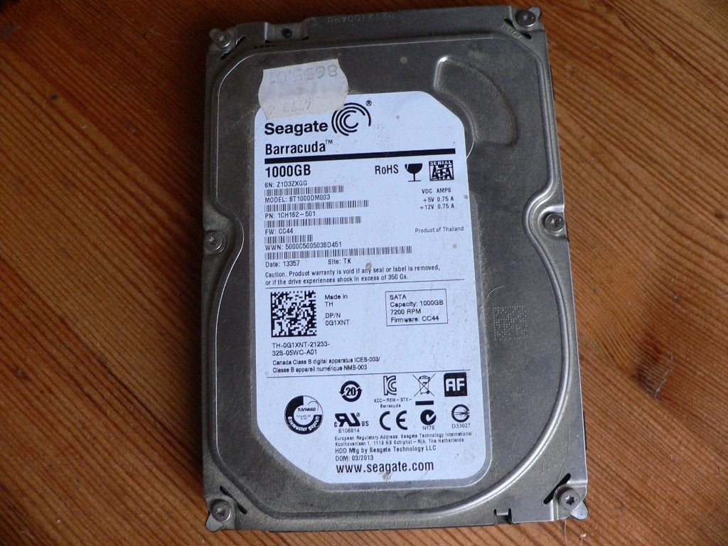 harde schijf, Ophalen, Intern, Seagate, Desktop