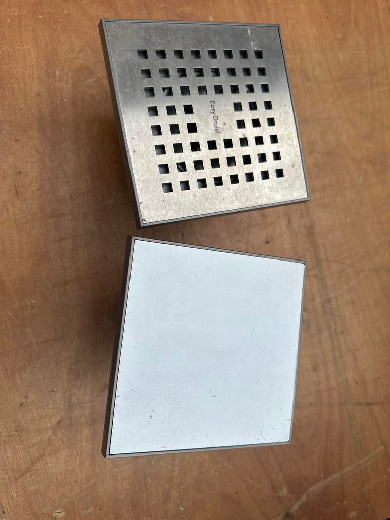 Easy Drain Douchegoot RVS met tegelrooster en rooster, Ophalen of Verzenden, Nieuw, Rvs, Douche