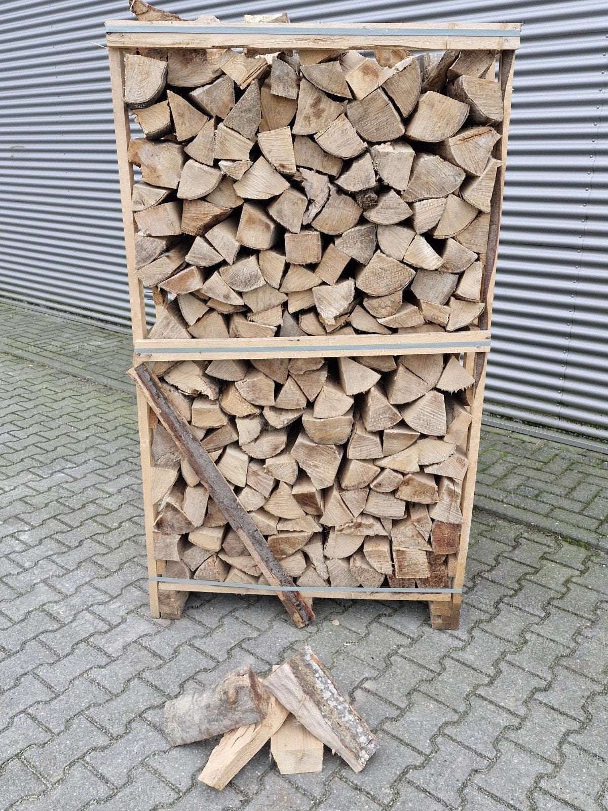 haardhout brandhout beuk geklooft en droog, 3 tot 6 m³, Ophalen, Beukenhout, Blokken