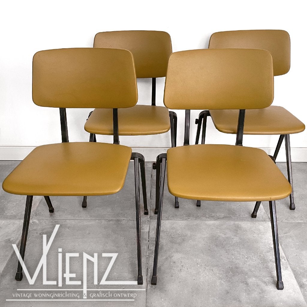 Vintage, midcentury, industriële stoelen Galvanitas S17, Huis en Inrichting, Ophalen, Gebruikt, -, -