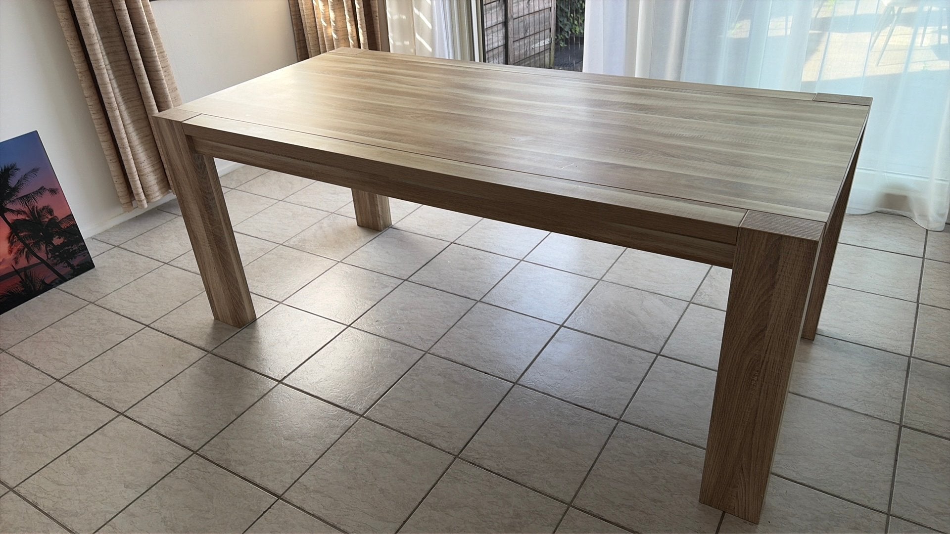 Mooie eettafel, Huis en Inrichting, Ophalen, Gebruikt, 50 tot 100 cm, 150 tot 200 cm