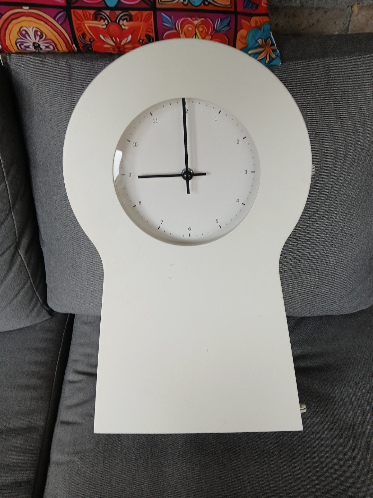 IKEA PS 1995 Wandklok met opbergvak - Wit, Huis en Inrichting, Woonaccessoires | Klokken, Ophalen, IKEA, Wit, Analoog