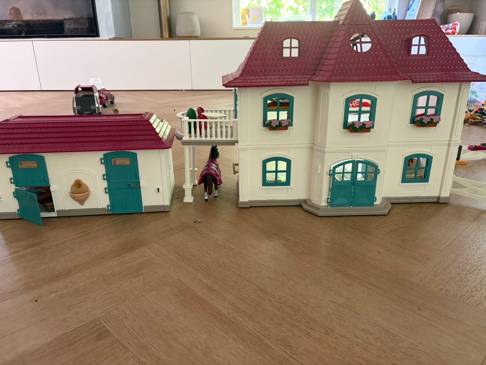 Schleich huis en stal, Ophalen of Verzenden, Zo goed als nieuw