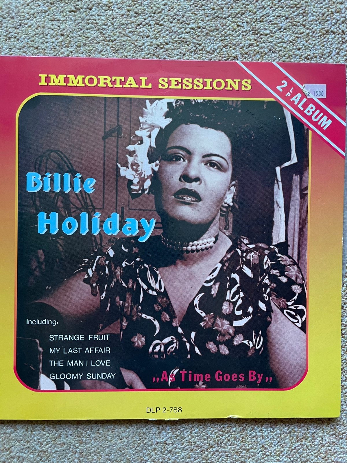Lp Billie Holiday, as time goes by, Ophalen of Verzenden, Zo goed als nieuw, Overige formaten, Dubbel-LP