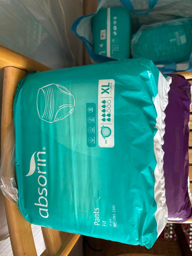 Incontinentie materiaal, luierbroekjes Absorin comfort XL, Ophalen of Verzenden, Nieuw