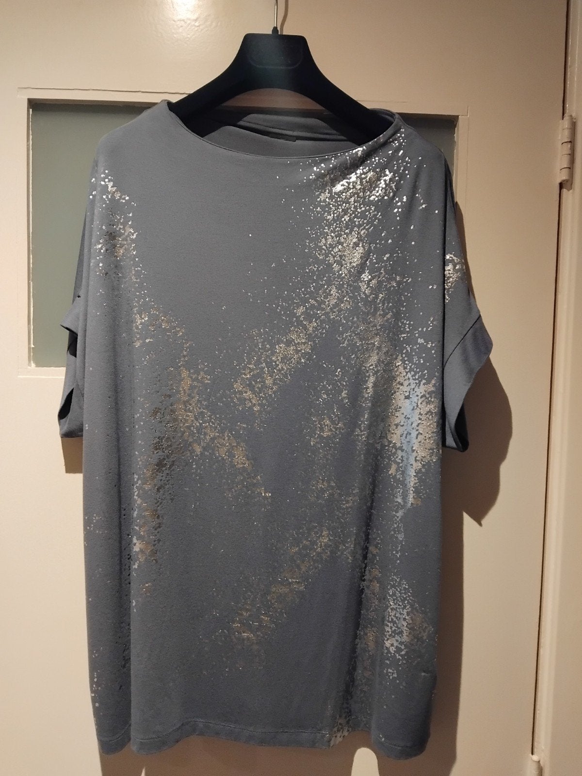 Madeleine lavendel kleur shirt korte mouw -maat 48, Ophalen of Verzenden