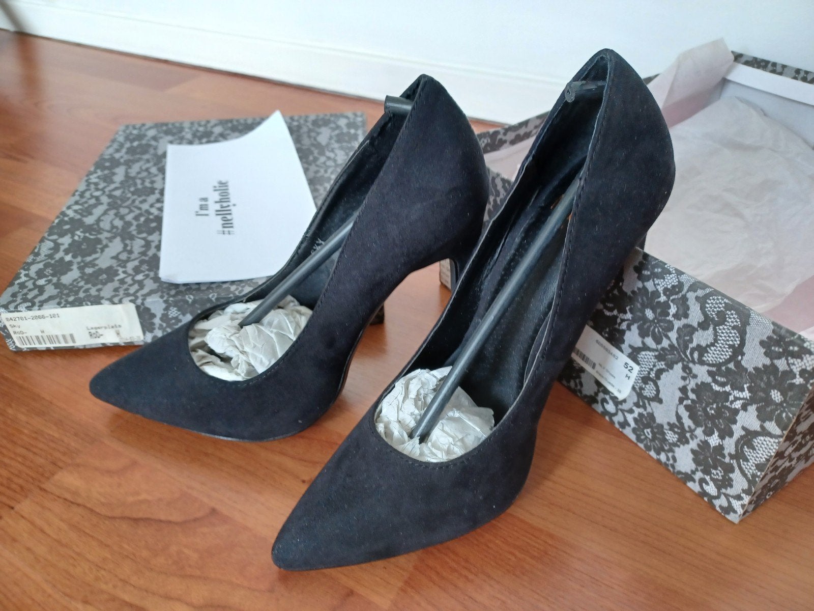 Zwarte suède pumps met hoge hakken -  35, Kleding | Dames, Pumps, Zwart, NLY, Nieuw
