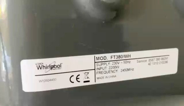 Whirlpool oven magnetron combimagnetron met grill, Ophalen, Gebruikt, Oven