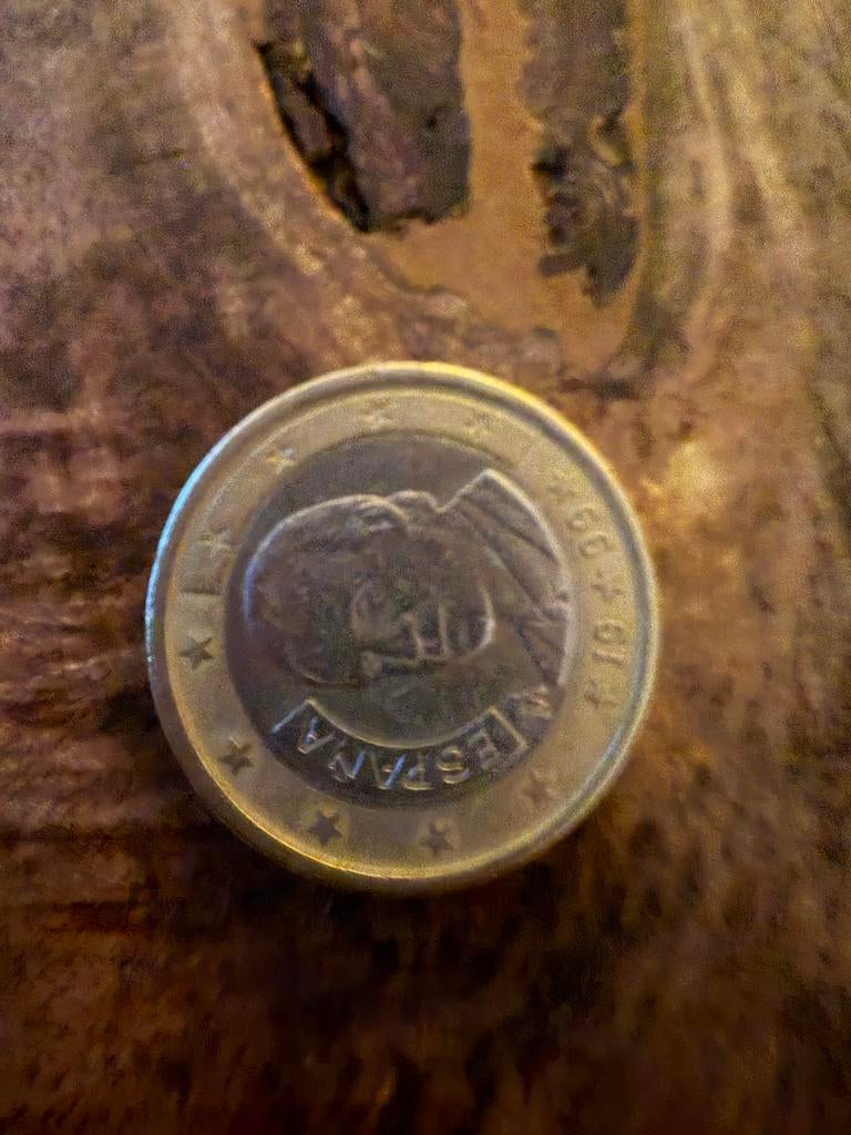 1 euro munt Spanje 1999, Ophalen of Verzenden, Spanje, 1 euro, Losse munt