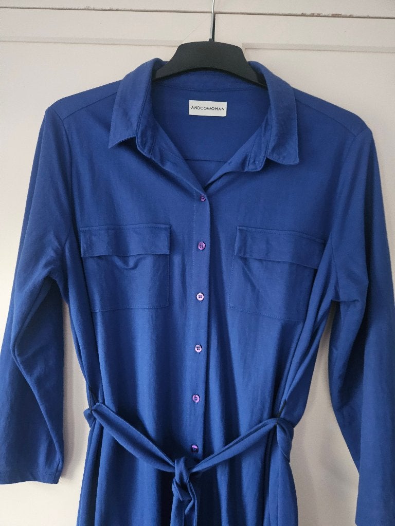 Andco Woman jurk maat 2XL(46) zgan, Kleding | Dames, Grote Maten, Blauw, Jurk, Ophalen of Verzenden, Zo goed als nieuw