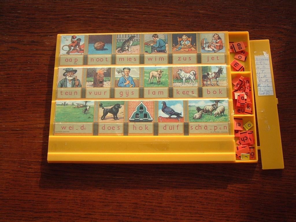 vintage leesplankje aap noot mies, Ophalen of Verzenden, Gebruikt