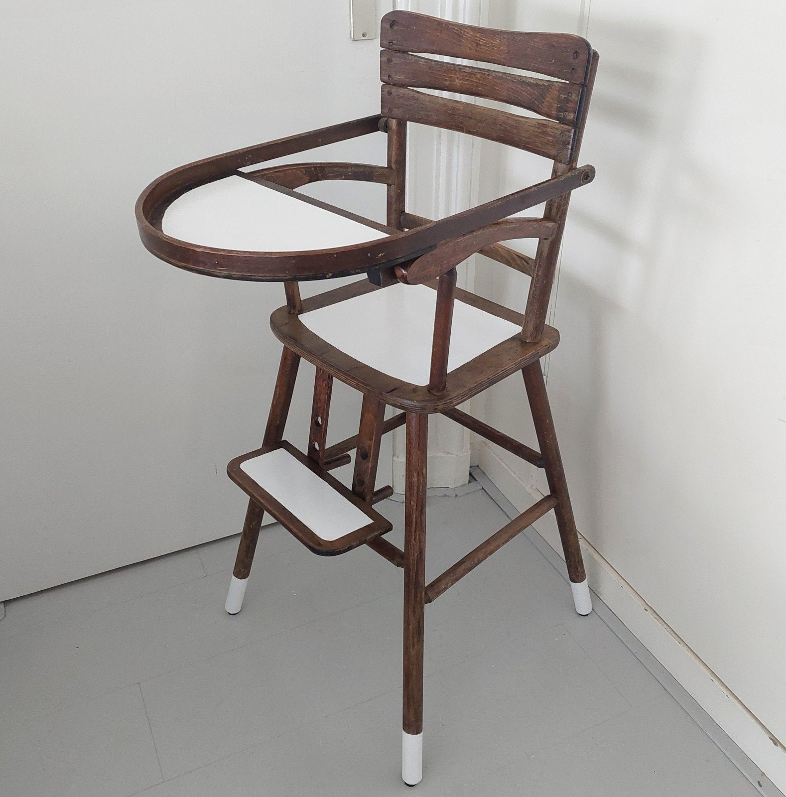 Kinderstoel Stoel Hout Vintage Retro Welcome Kibofa, Ophalen