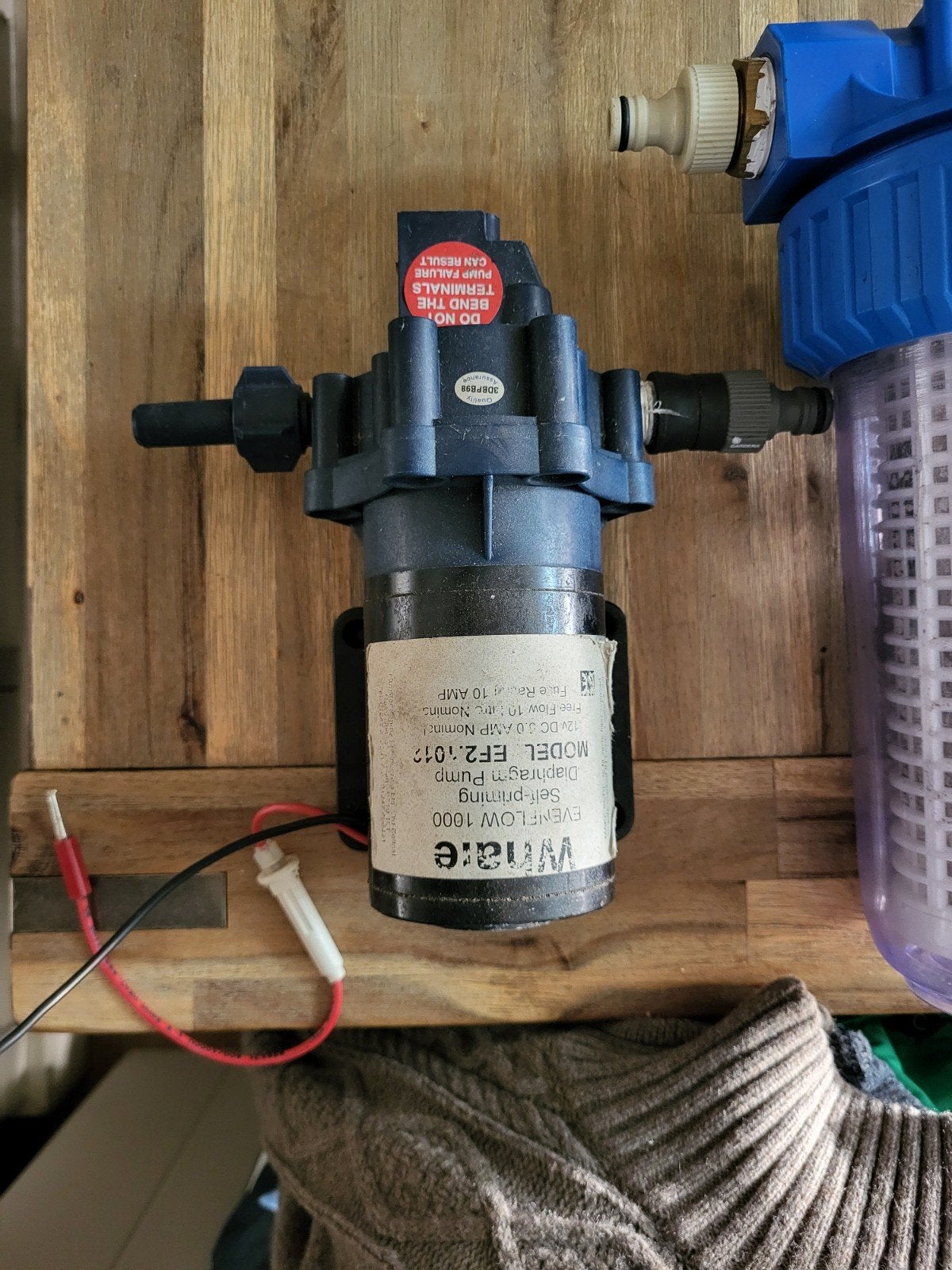 Whale Everflow 1000 waterpomp met filter, Ophalen of Verzenden, Gebruikt, Kombuis en Sanitair
