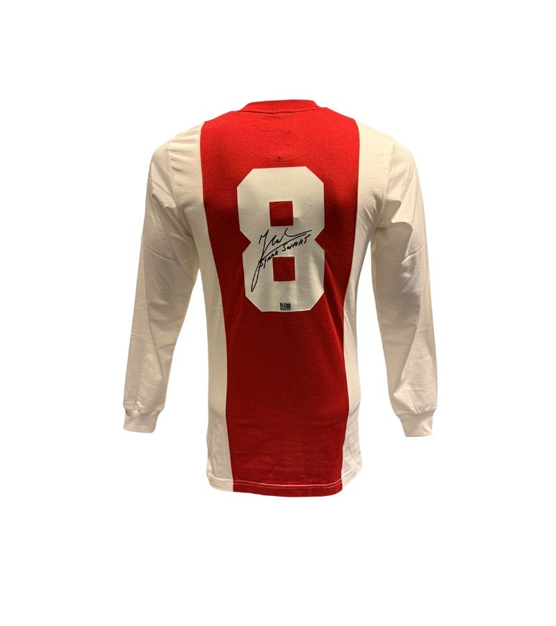 Sjaak Swart AFC Ajax retro gesigneerd thuis shirt, Soccersignings.nl, Shirt, Nieuw, Ophalen of Verzenden