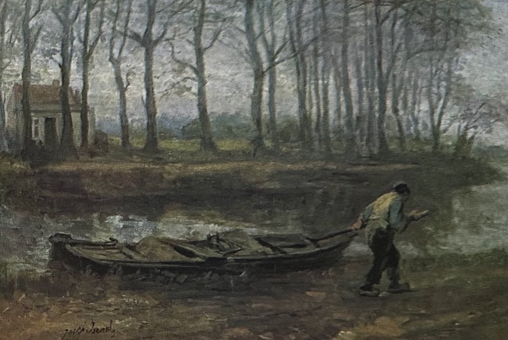 00077a  JOZEF ISRAËLS ~ De zandschipper (1895), Verzenden, 1980 tot heden, Ongelopen, Overige thema's