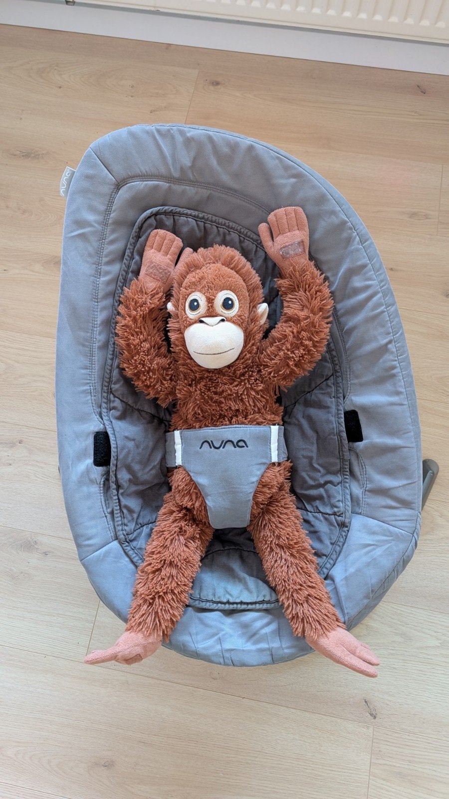 Nuna Leaf Wipstoel Grijs - Zo goed als nieuw, Kinderen en Baby's, Wipstoeltjes, Verstelbaar, Wipstoel, Zo goed als nieuw, Ophalen