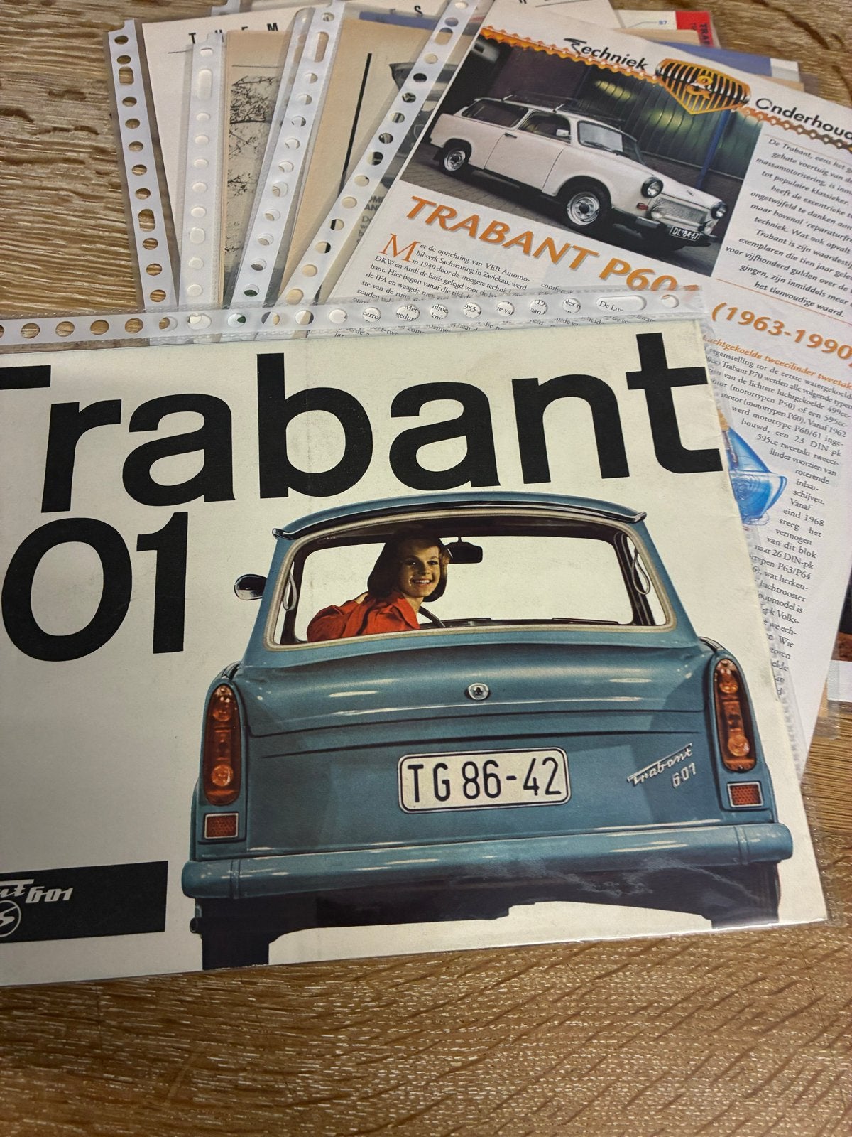 Trabant 601 brochure, testen, servicekaart en advertentie, Ophalen of Verzenden, Zo goed als nieuw, Overige merken