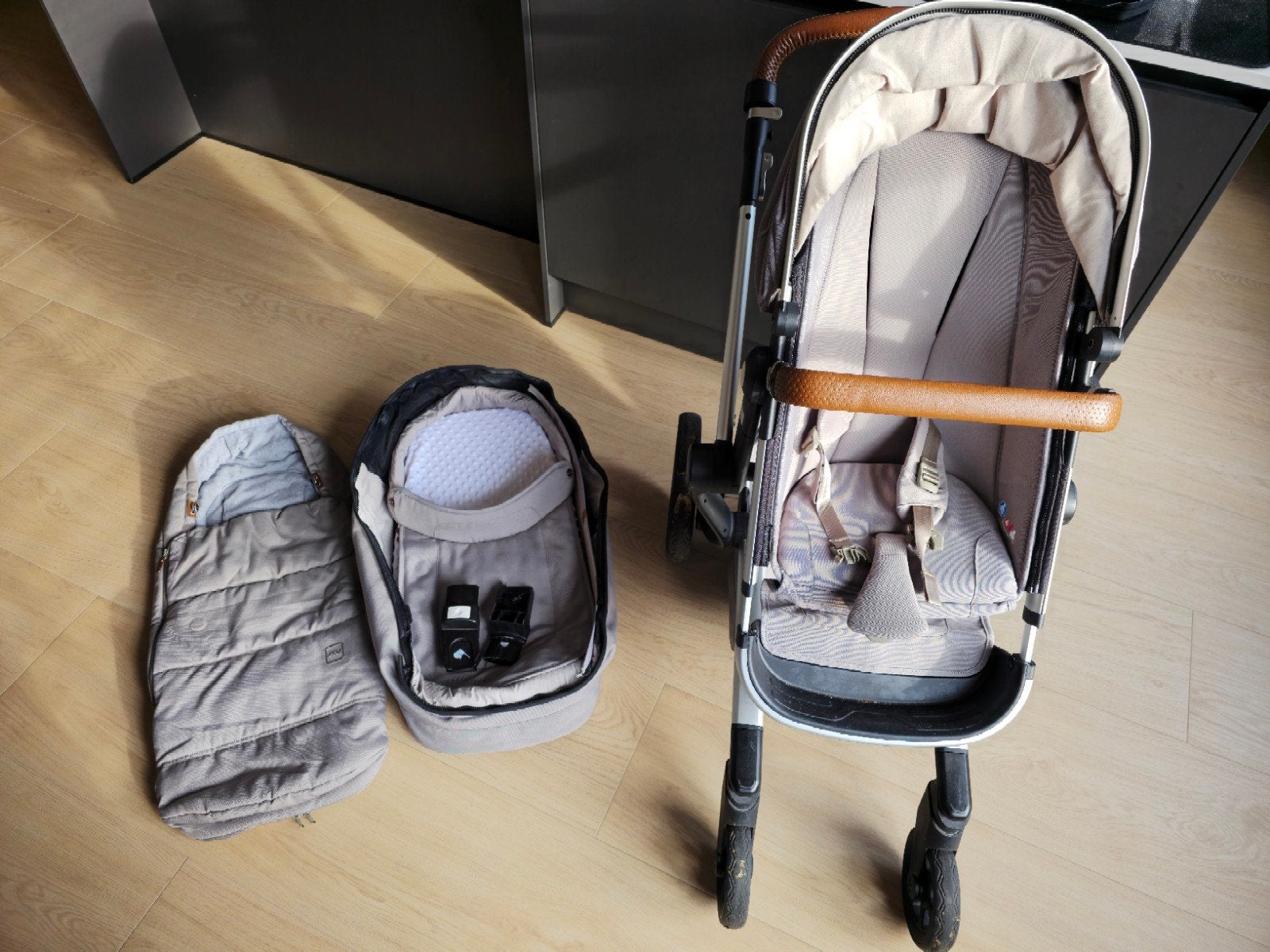 Joolz Day3 Elephant Grey Set met Maxi-Cosi en voet, Kinderen en Baby's, Gebruikt, Combiwagen, Met autostoeltje, Ophalen