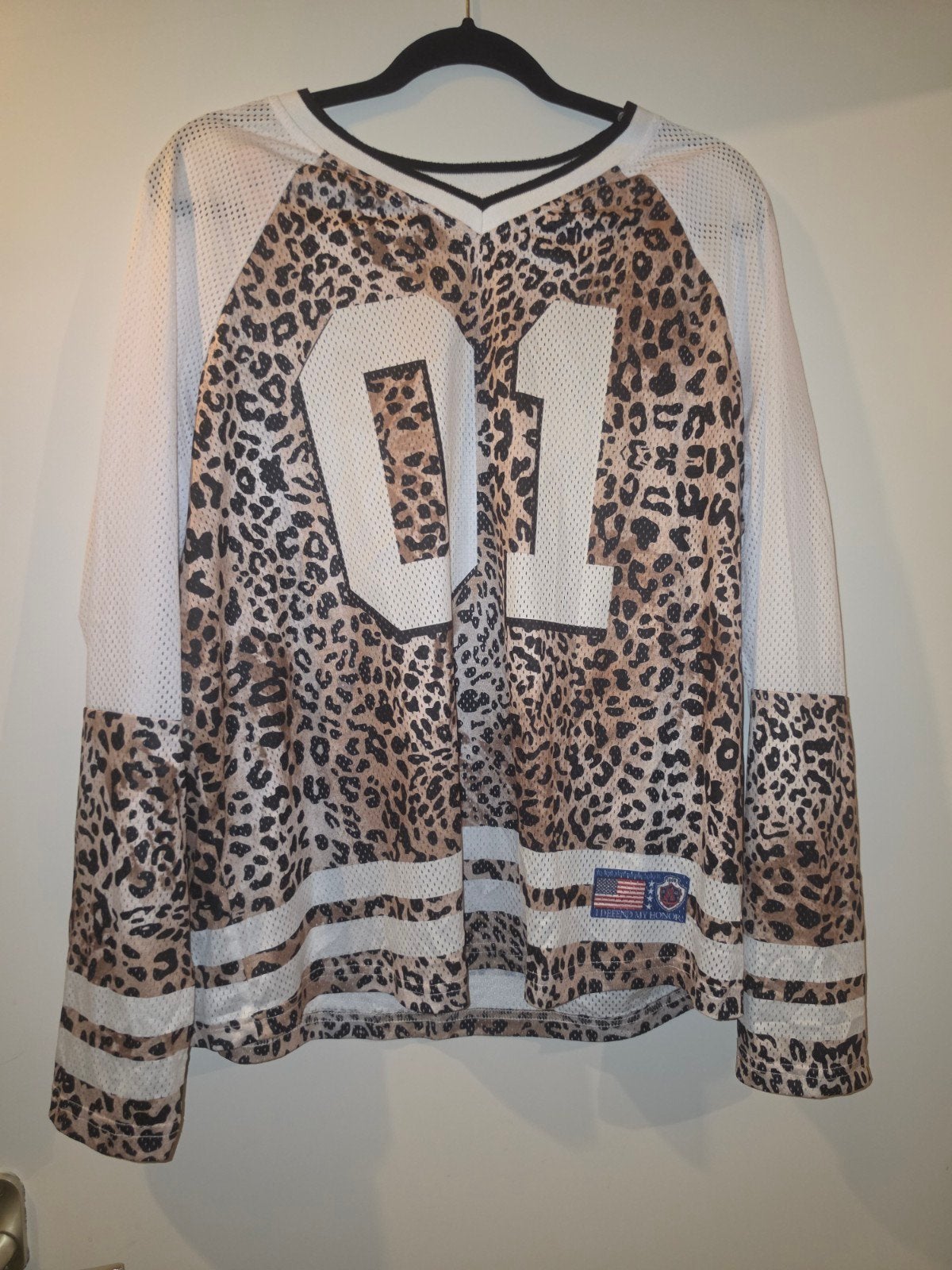 Shein luipaardprint mesh trui maat L, Meerkleurig, Maat 42/44 (L), Ophalen of Verzenden, Zo goed als nieuw