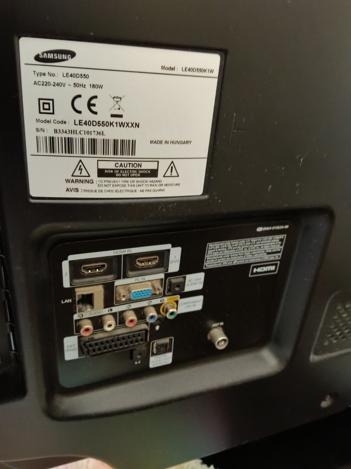 Samsung LED TV 40 inch met verstelbare standaard, LED, Ophalen of Verzenden, Zo goed als nieuw, Samsung