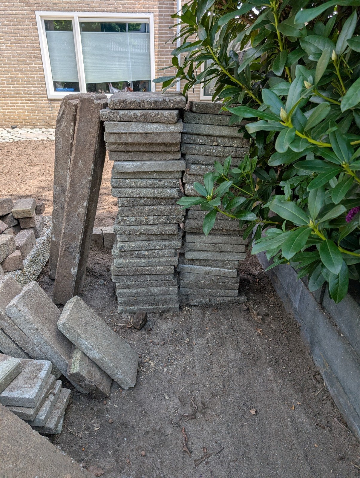 tegel 30x30, Ophalen, Gebruikt, Beton, Terrastegels